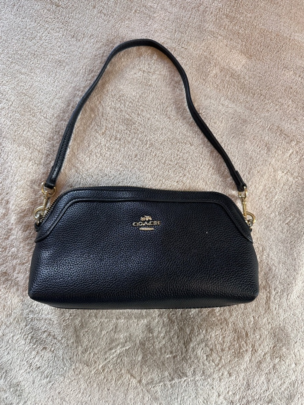 Coach Small Black Crossbody Leather Purse